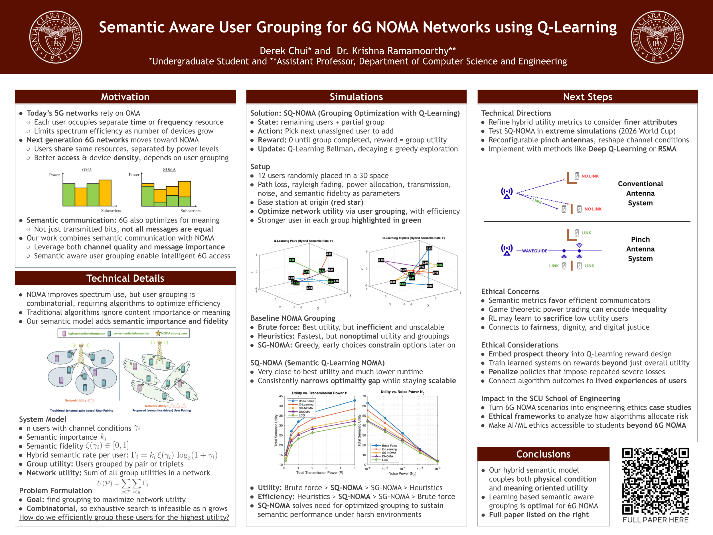 6G Semantic Q Learning NOMA